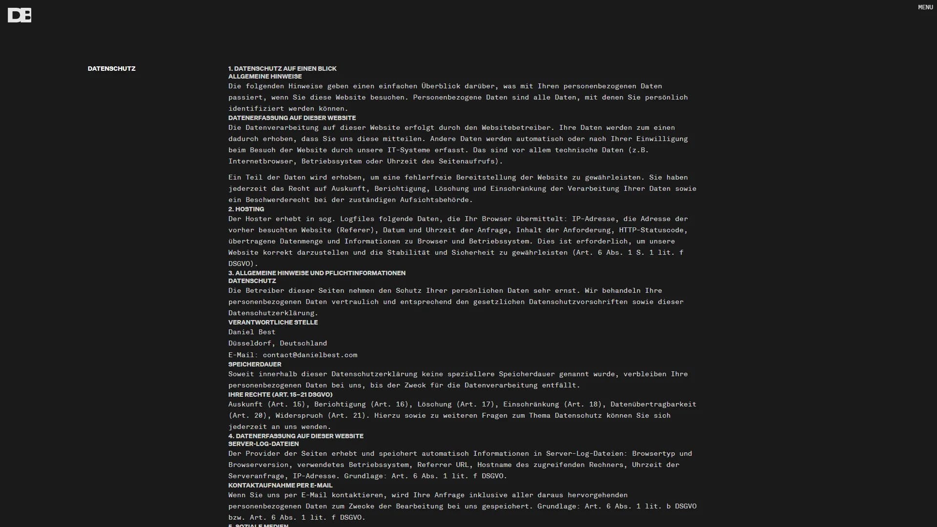 DJ & Producer Website — Daniel Best — Screenshot 11